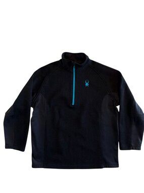 SPYDER Outbound Half Zip Pullover Sweater Jacket Black Large